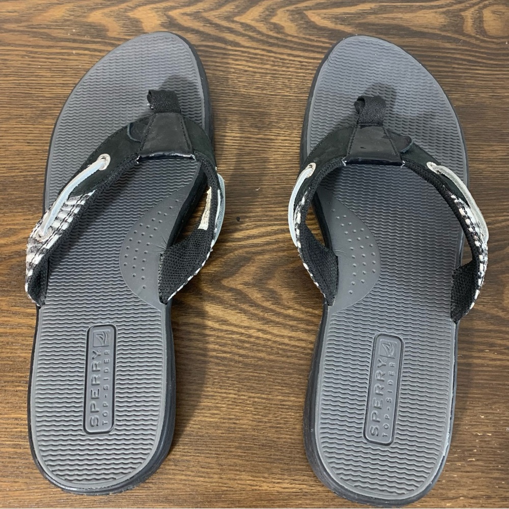 Sperry Top Slider 10m Womens Sandals Thong Flip Flop Thick Strap
